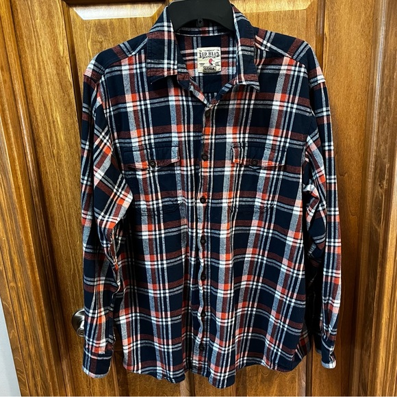 Red Head Other - Men’s Red Head Flannel LT Orange Blue